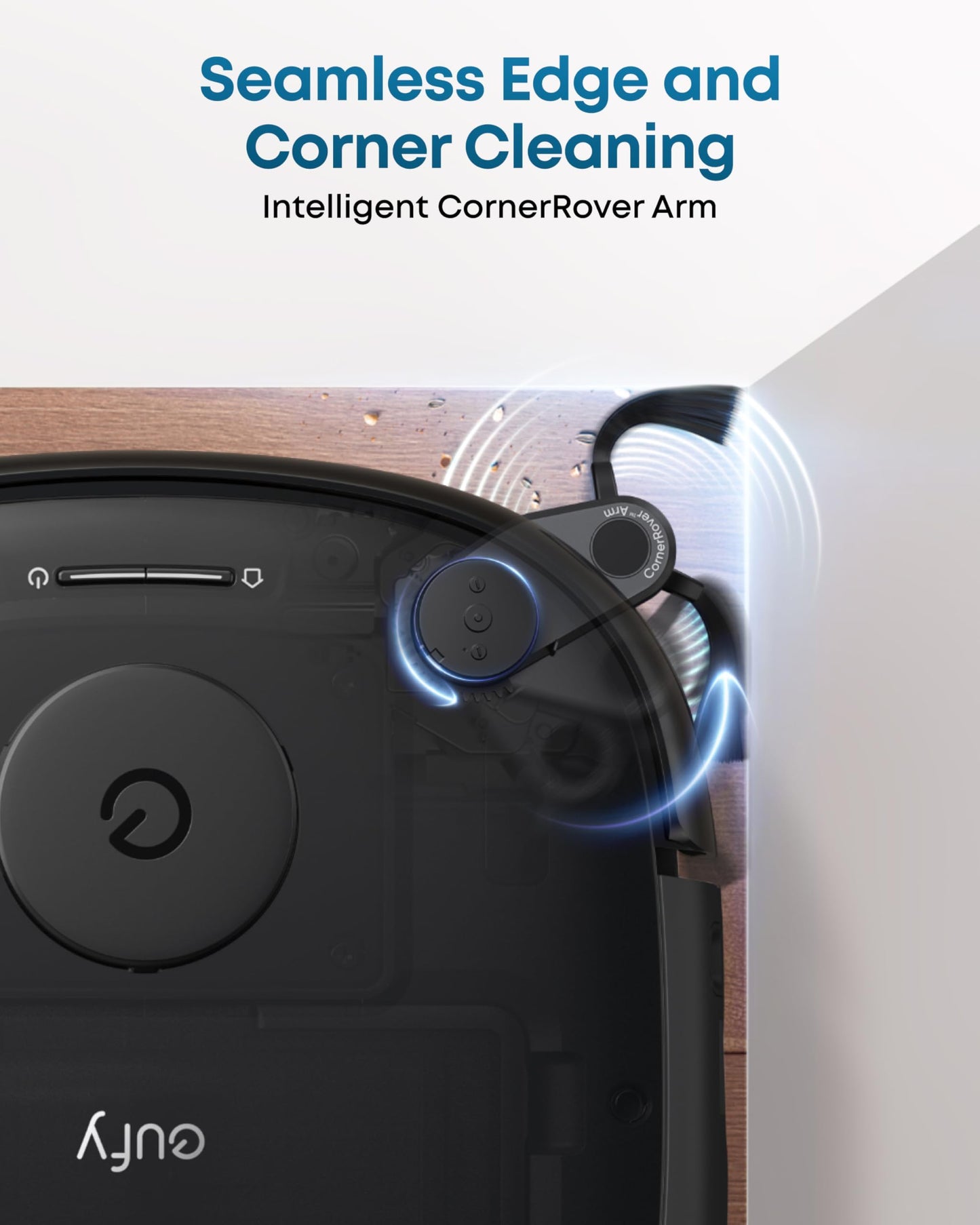 eufy E25 Robot Vacuum & Mop | 20,000Pa Suction, HydroJet Mop, Self-Emptying, CornerRover Arm for Edge Cleaning
