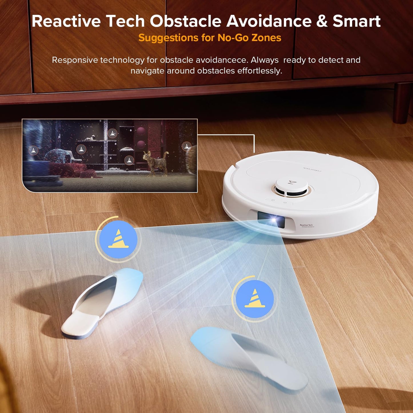 roborock Qrevo S5V Robot Vacuum & Mop – FlexiArm Edge Cleaning, 12,000Pa Suction, Zero-Tangle