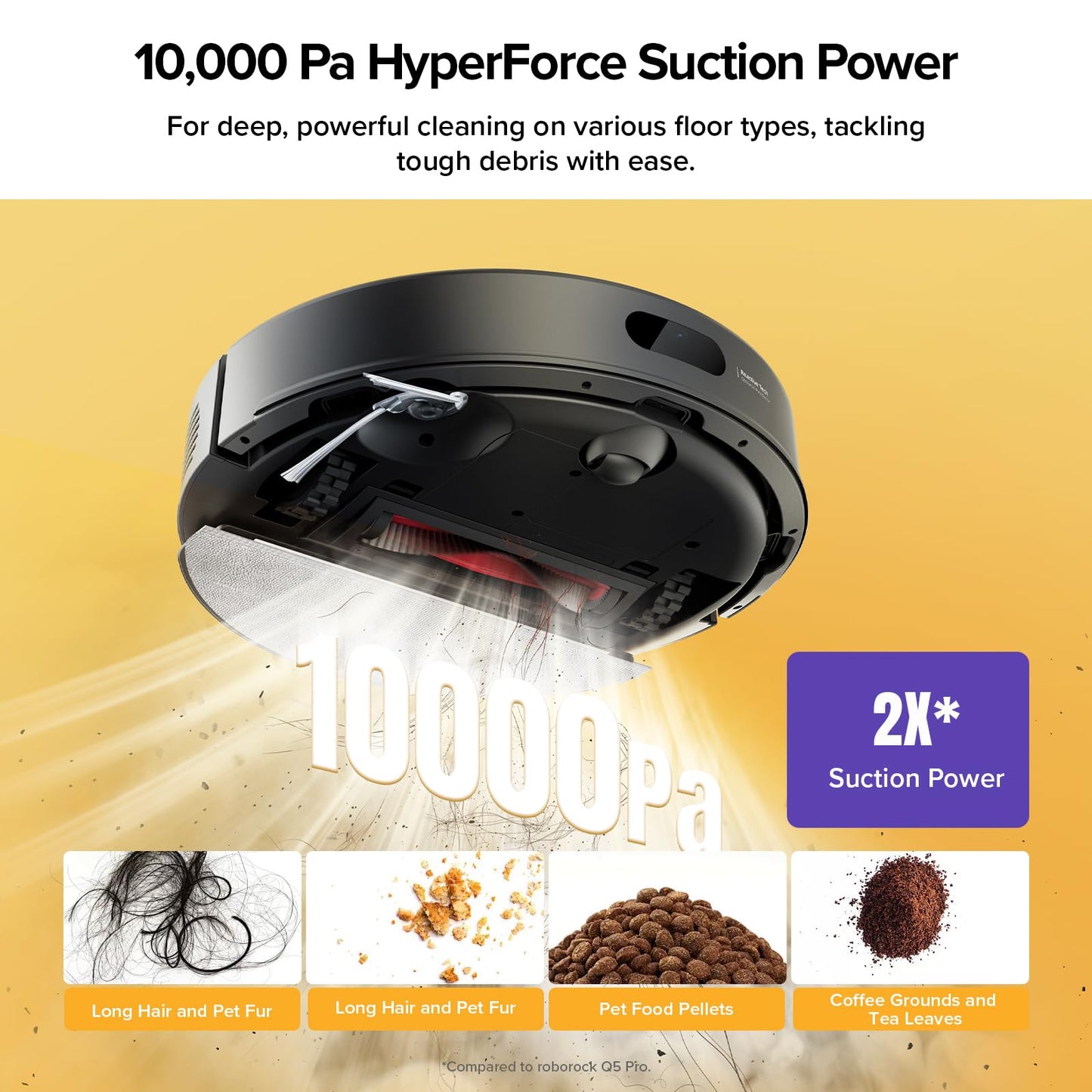 roborock Q7 M5+ Self-Empty Robot Vacuum & Mop with LiDAR Navigation & 10,000 Pa Suction