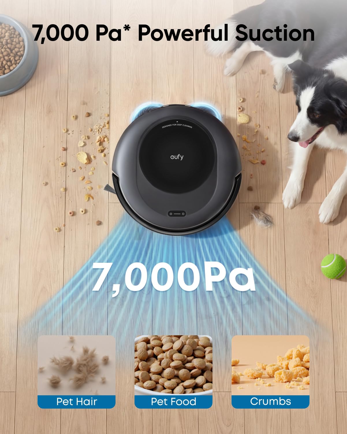eufy Omni C20 Self-Emptying Robot Vacuum & Mop Combo with 7,000 Pa Suction & Auto Wash Station