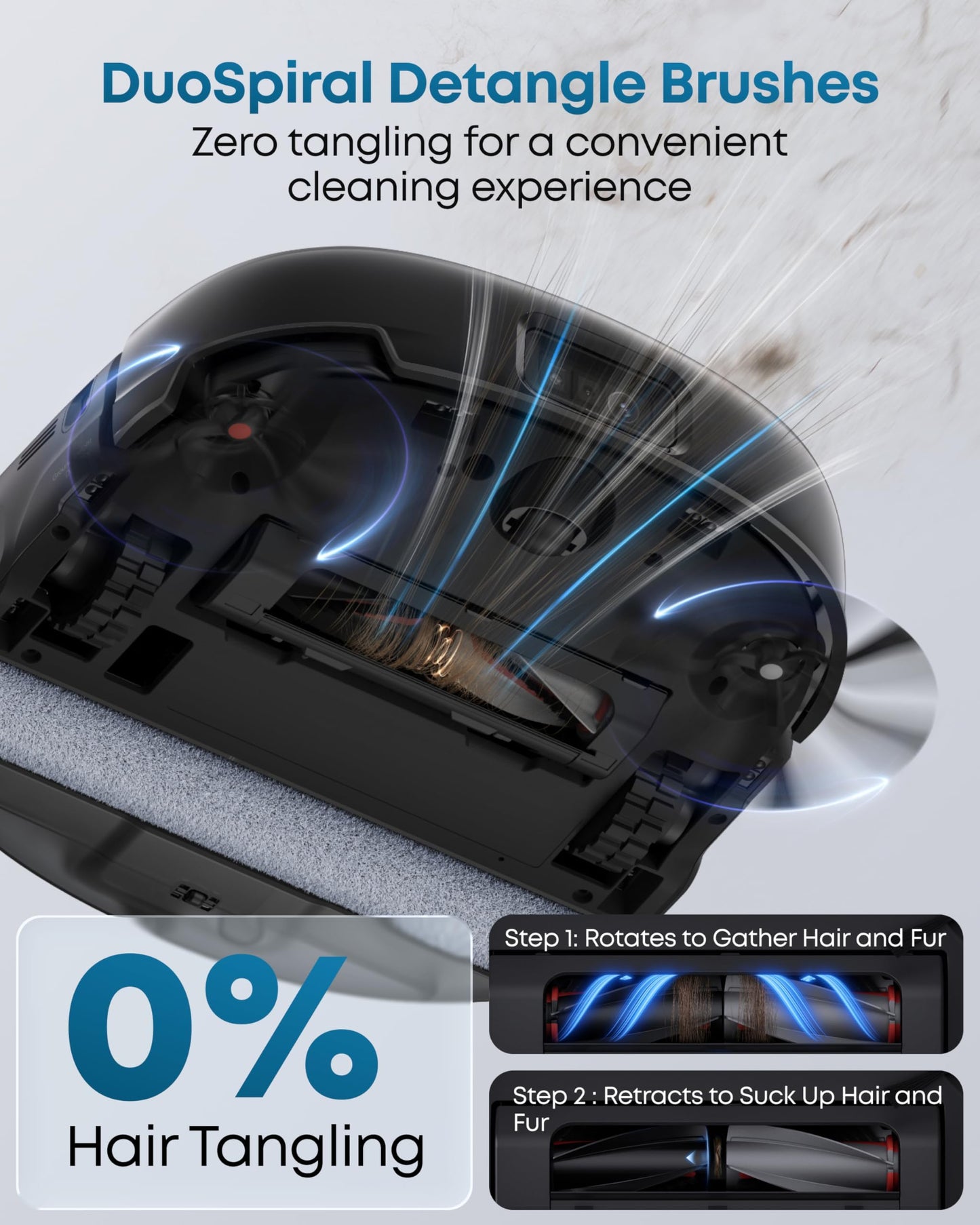 eufy E25 Robot Vacuum & Mop | 20,000Pa Suction, HydroJet Mop, Self-Emptying, CornerRover Arm for Edge Cleaning