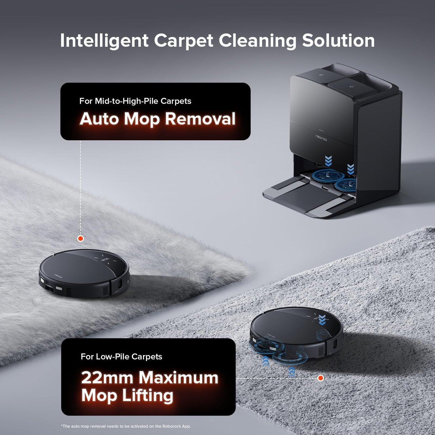 roborock Saros 10R Ultra Slim Robot Vacuum & Mop | 22,000Pa Suction | Zero Tangle | Self-Emptying