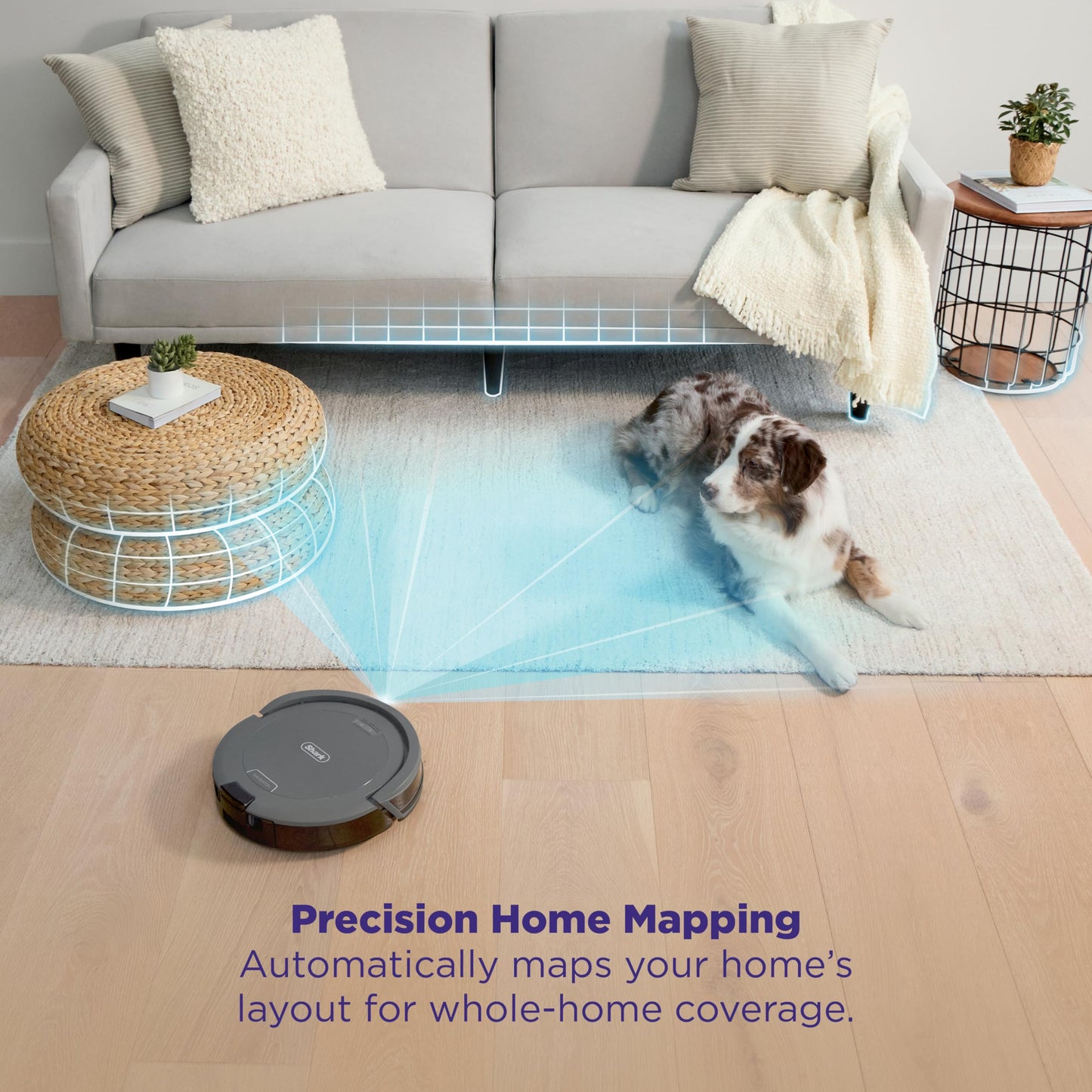 Shark Navigator Robot Vacuum with Self-Empty Dock & SmartPath Lidar Navigation - Gray