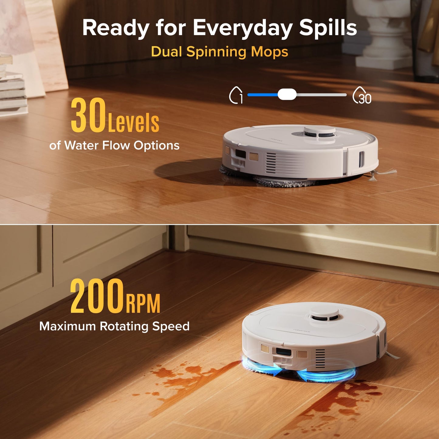 roborock Qrevo S Pro Robot Vacuum & Mop with Self-Cleaning Dock – 18,500 Pa Suction, Zero-Tangle