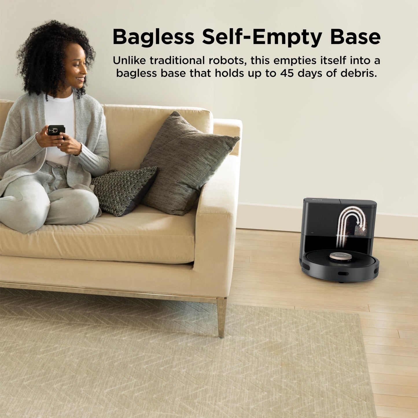 Shark AV2501AE AI Self-Empty Robot Vacuum with HEPA Base & LiDAR Navigation