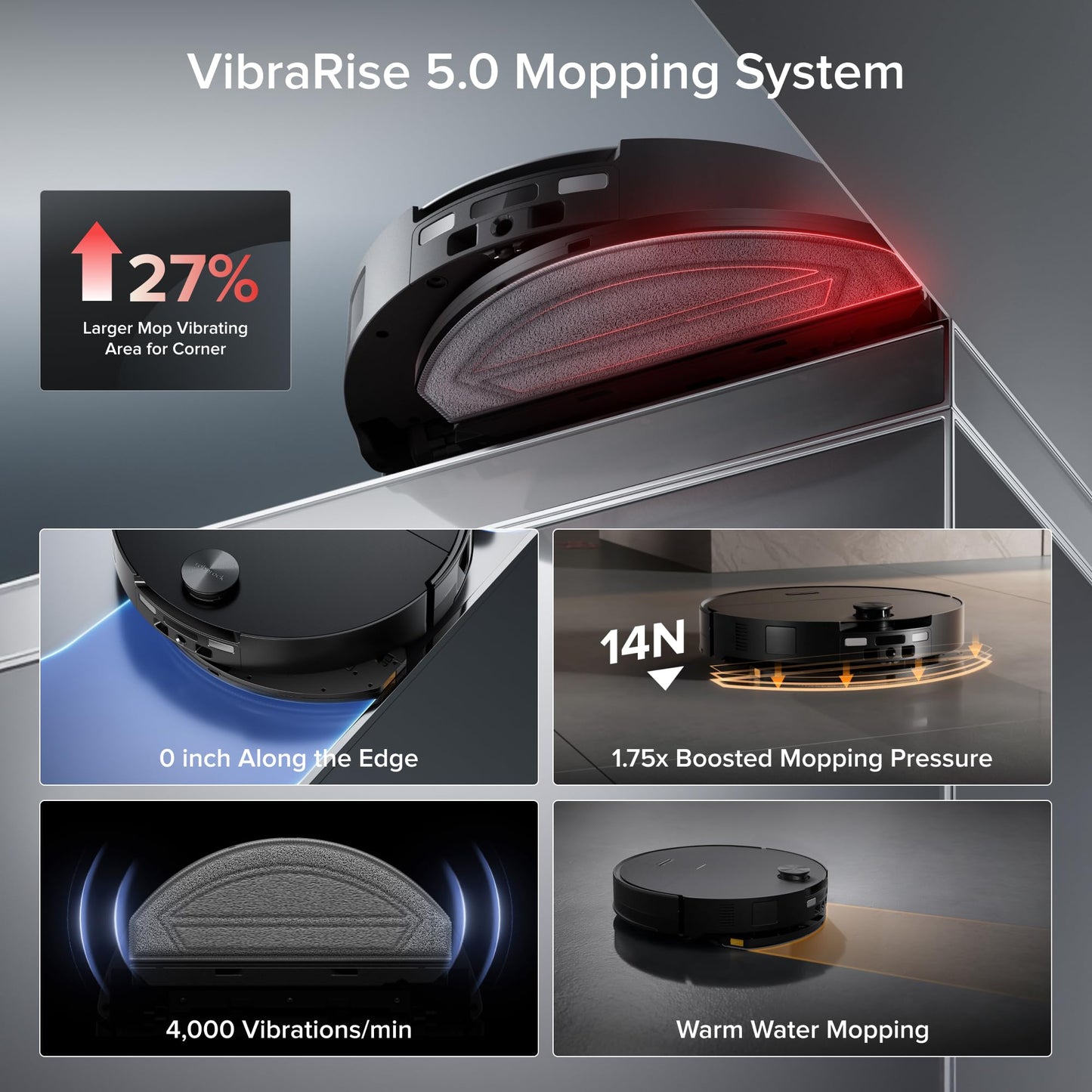 roborock Saros 20 Sonic Robot Vacuum & Mop | 36,000Pa AI Cleaning | Zero Tangle | Self-Emptying