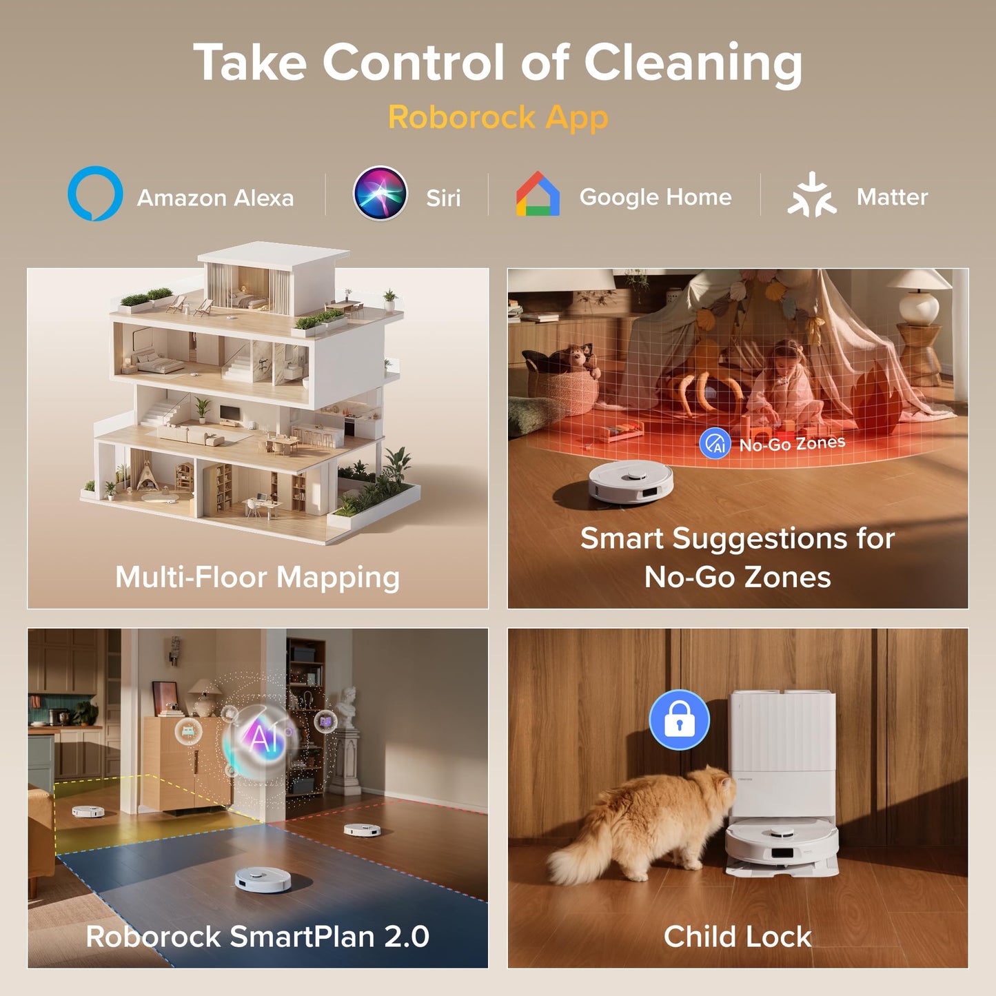 roborock Qrevo S Pro Robot Vacuum & Mop with Self-Cleaning Dock – 18,500 Pa Suction, Zero-Tangle