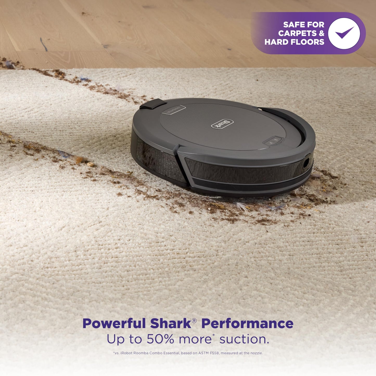 Shark Navigator Robot Vacuum with Self-Empty Dock & SmartPath Lidar Navigation - Gray